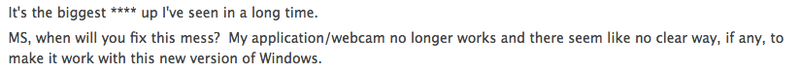 Illustration for article titled Windows Update Breaks Millions of Webcams and People Are Pissed